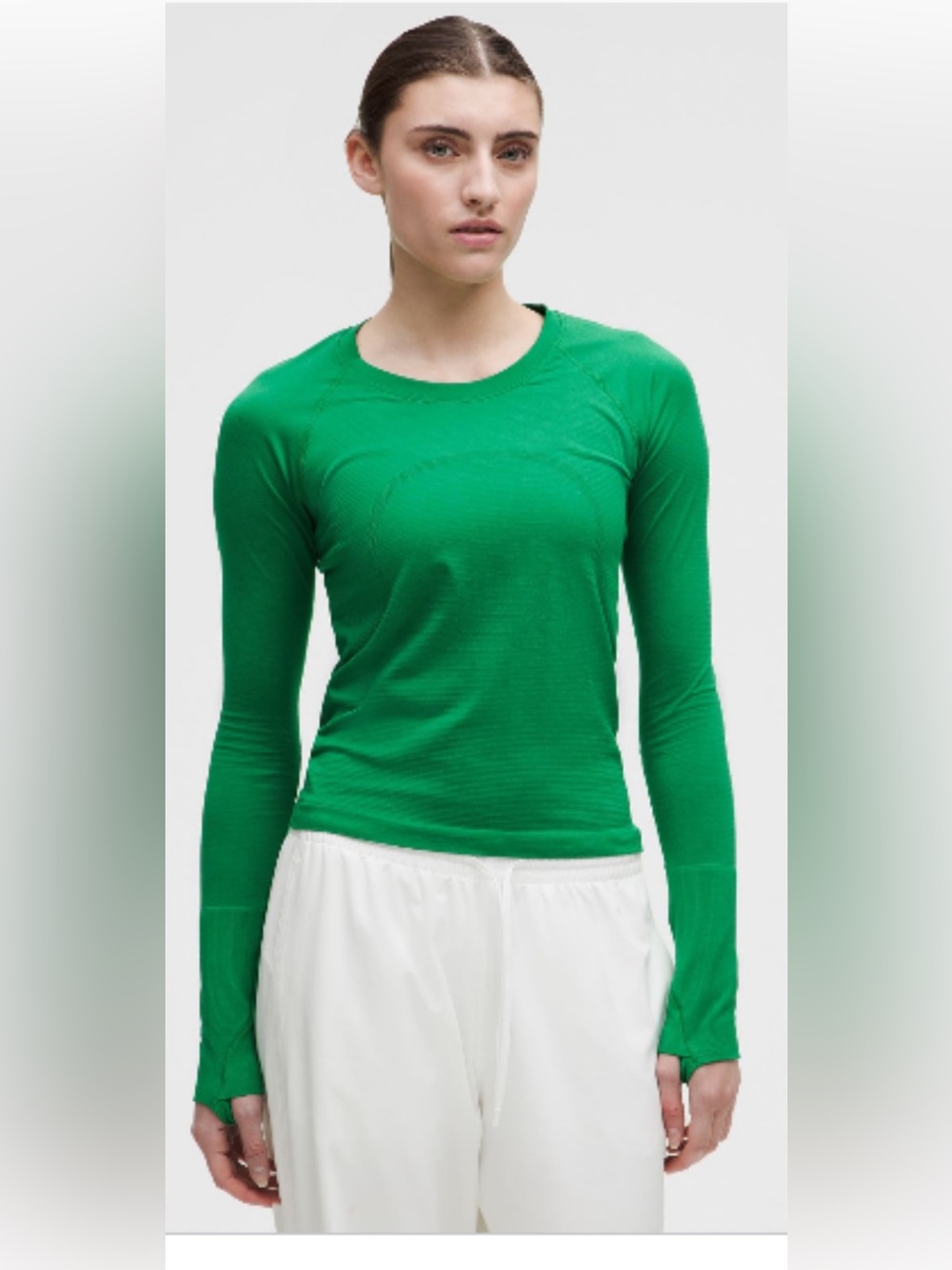 lululemon athletica Swiftly Tech Long Sleeve Shirt - Raceway Green Size 14